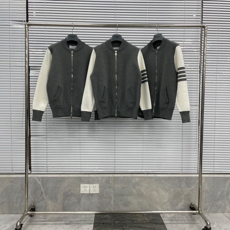 Bomber Wool Zip Thom Browne Mutil Color Ss2022