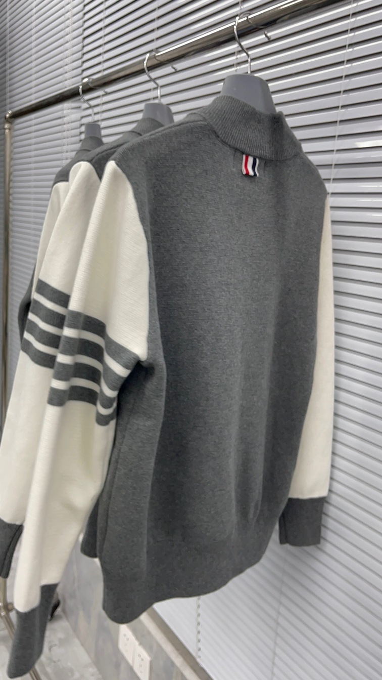 Bomber Wool Zip Thom Browne Mutil Color Ss2022