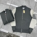 Bomber Wool Zip Thom Browne Mutil Color Ss2022