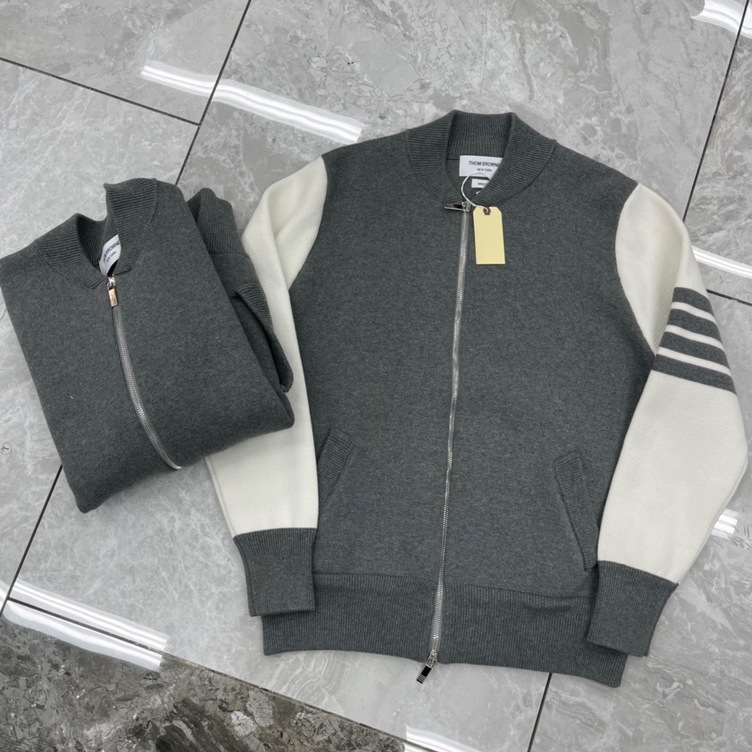 Bomber Wool Zip Thom Browne Mutil Color Ss2022