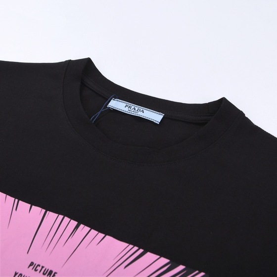 Tee Prada Mutil Color Box Black Ss2022