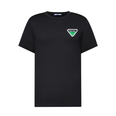 Tee Prada Pearl Double Color Black Ss2022