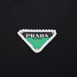Tee Prada Pearl Double Color Black Ss2022