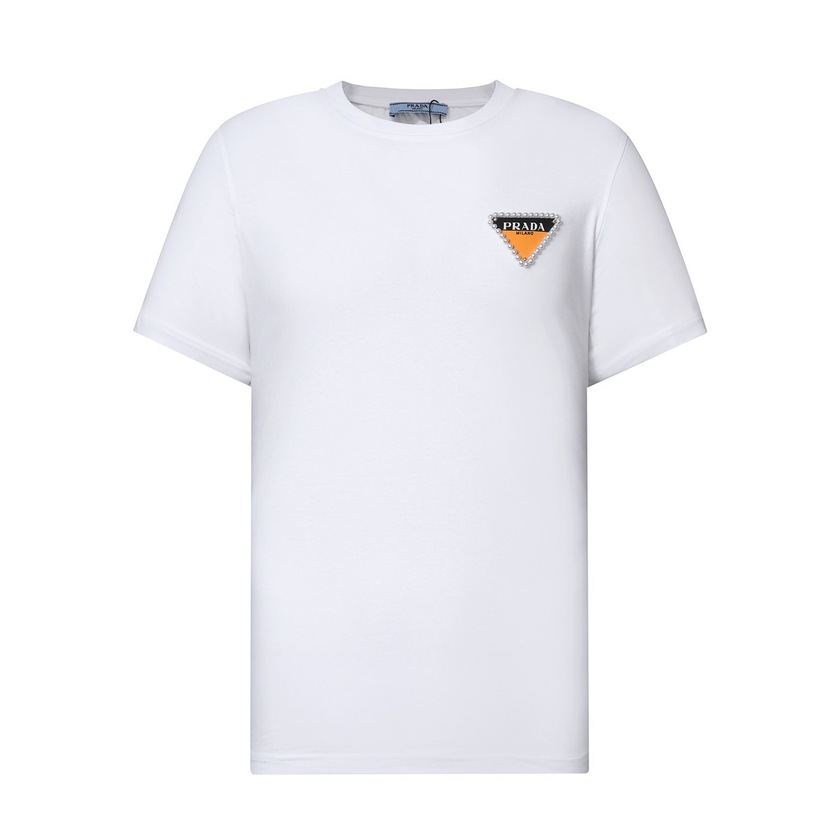 Tee Prada Pearl Double Color White Ss2022