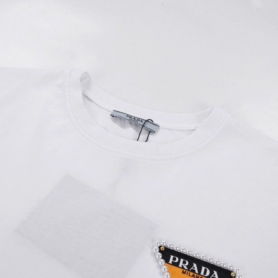 Tee Prada Pearl Double Color White Ss2022