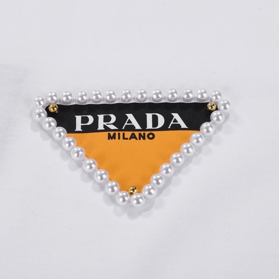 Tee Prada Pearl Double Color White Ss2022