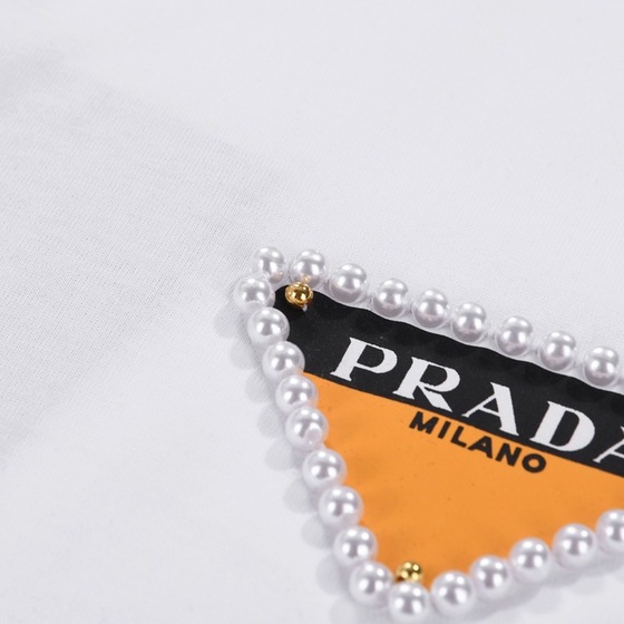 Tee Prada Pearl Double Color White Ss2022
