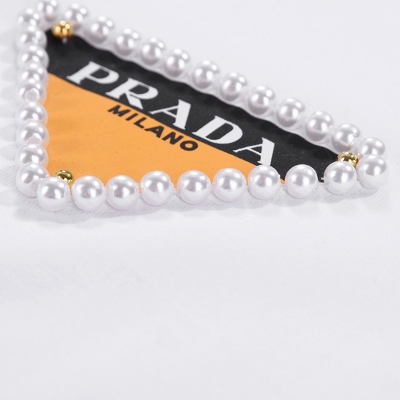 Tee Prada Pearl Double Color White Ss2022