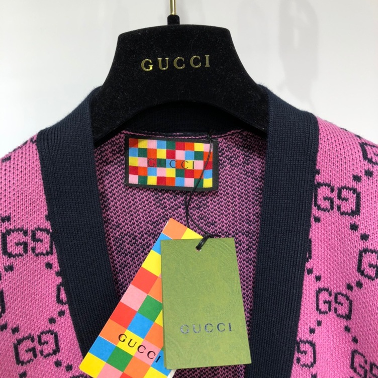 Gucci Mutil Color Wool Cotton Cardigan Ss2022
