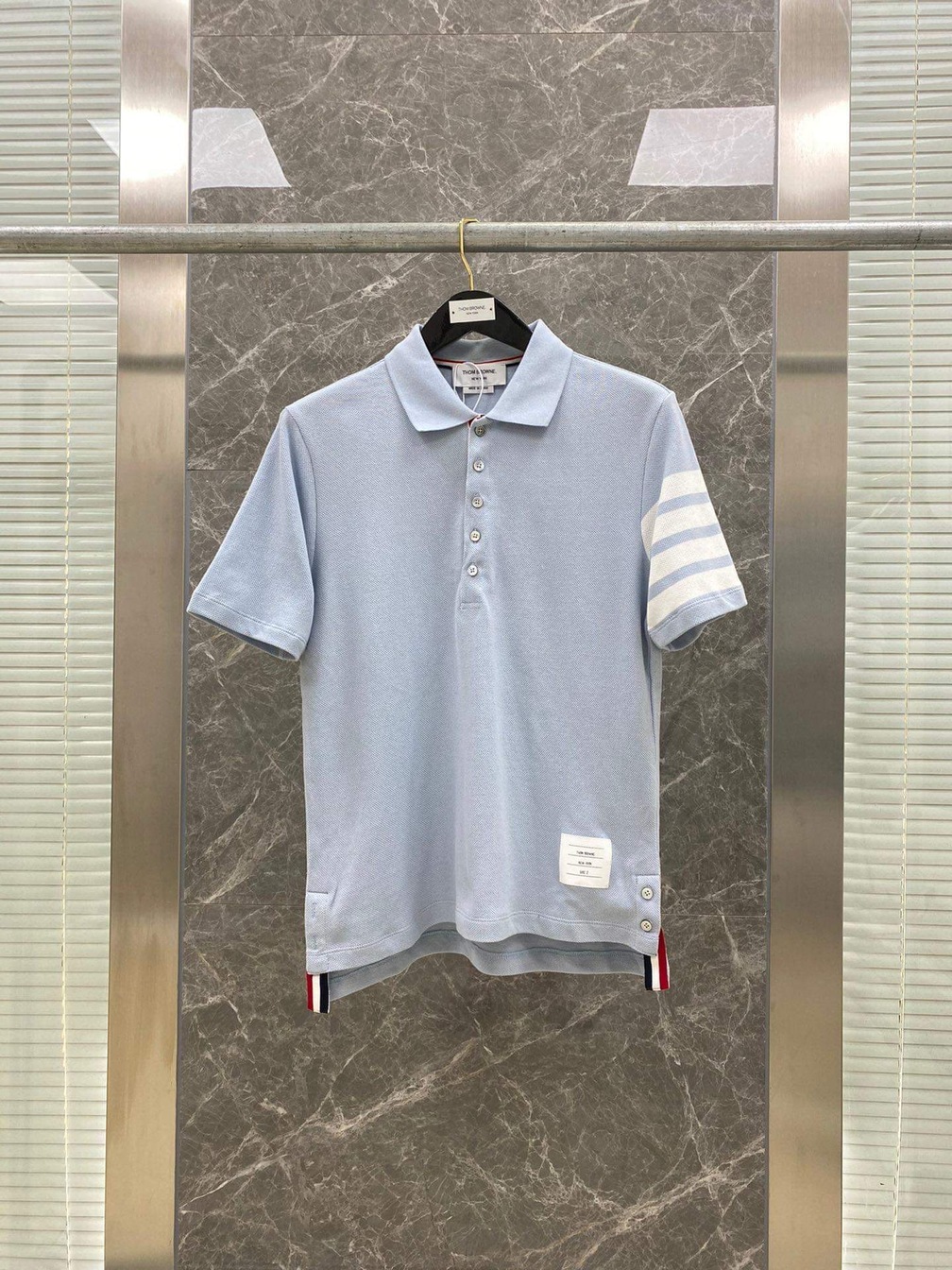 Polo Thom 3 Soc Tay Phai Tag Truoc