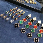 Van Cleef Arpels Limited Edition Vintage Alhambra Onyx Earrings
