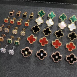 Van Cleef Arpels Limited Edition Vintage Alhambra Onyx Earrings
