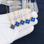 Van Cleef Arpels Vintage Alhambra Pendant 18k Yellow Gold Diamond
