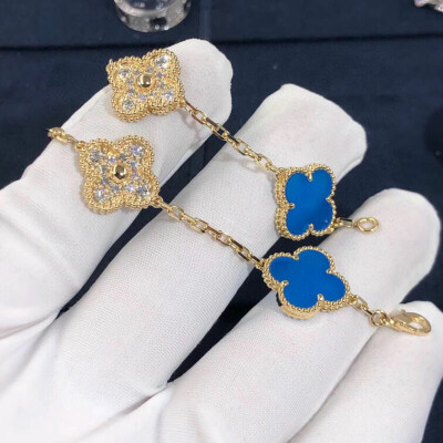 Van Cleef Vintage Alhambra Bracelet 5 Motifs