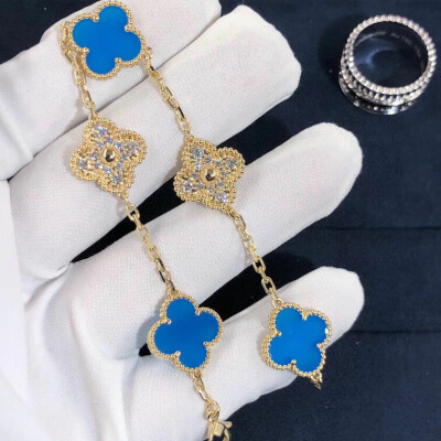 Van Cleef Vintage Alhambra Bracelet 5 Motifs