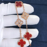 Van Cleef Vintage Alhambra Bracelet 5 Motifs
