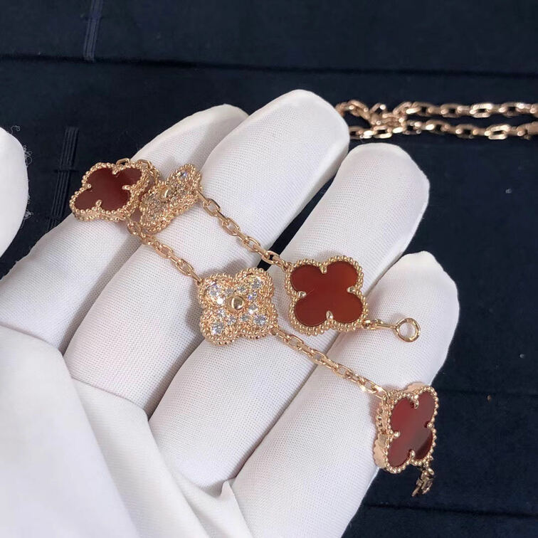 Van Cleef Vintage Alhambra Bracelet 5 Motifs