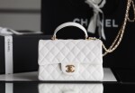Chanel Flat Caviar Hand White Ss2022