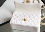 Chanel Flat Caviar Hand White Ss2022