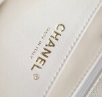 Chanel Flat Caviar Hand White Ss2022