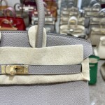 Hermes Birkin Dark Gray 25 Yellow Chain