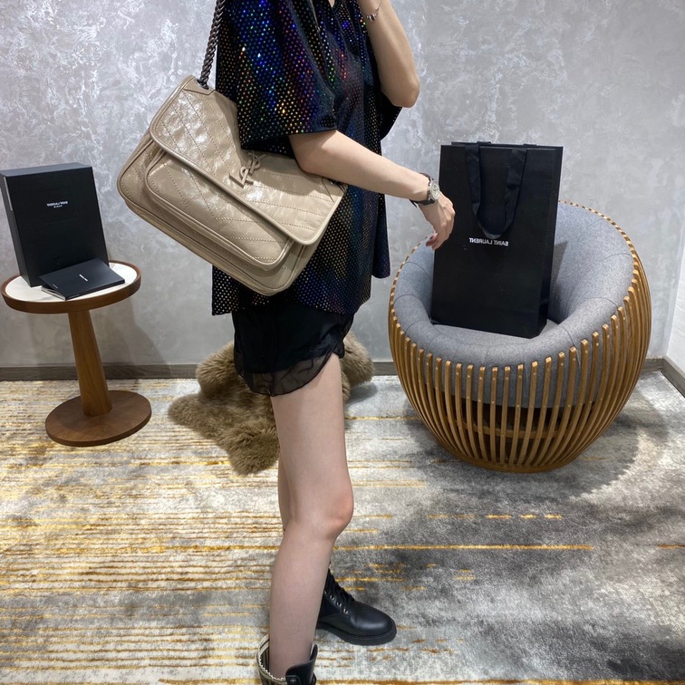 Niki Baby In Crinkled Vintage Leather